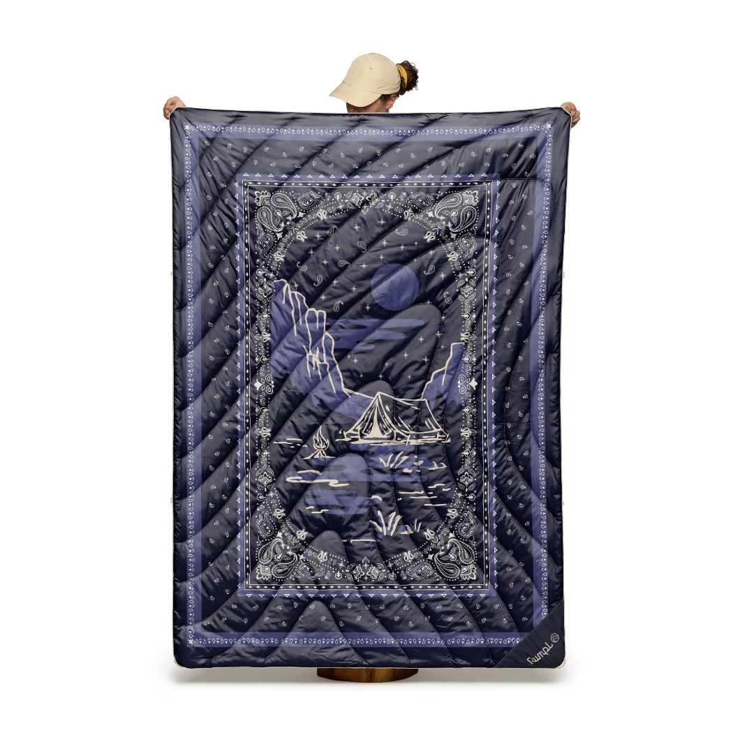 Rumpl Original Puffy Blanket - Midnight Mesa Bandana Original Puffy Blanket - Midnight Mesa Bandana | Rumpl Blankets For Everywhere Printed Original
