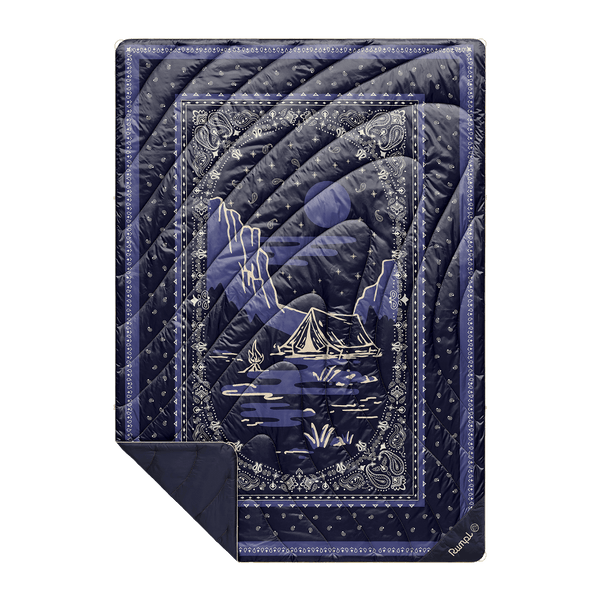 Rumpl Original Puffy Blanket - Midnight Mesa Bandana Original Puffy Blanket - Midnight Mesa Bandana | Rumpl Blankets For Everywhere Printed Original