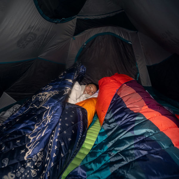 Rumpl Original Puffy Blanket - Midnight Mesa Bandana Original Puffy Blanket - Midnight Mesa Bandana | Rumpl Blankets For Everywhere Printed Original