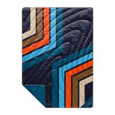 Rumpl Original Puffy Blanket - Midnight Retro Stripes Original Puffy Blanket - Midnight Retro Stripes | Rumpl Blankets For Everywhere Printed Original