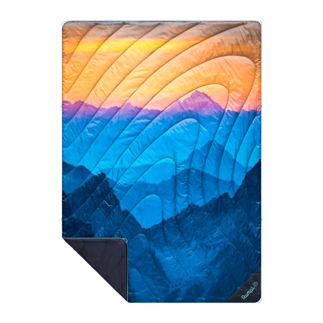 Rumpl Original Puffy Blanket - Misty Peaks Mountainscape Original Puffy Blanket - Misty Peaks Mountainscape | Rumpl Blankets For Everywhere Printed Original