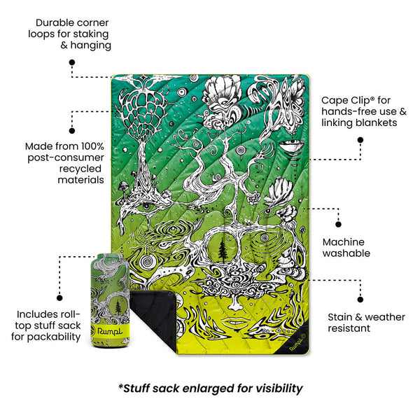 Rumpl Original Puffy Blanket - Out Of Sight Original Puffy Blanket - Out Of Sight | Rumpl Blankets For Everywhere Printed Original