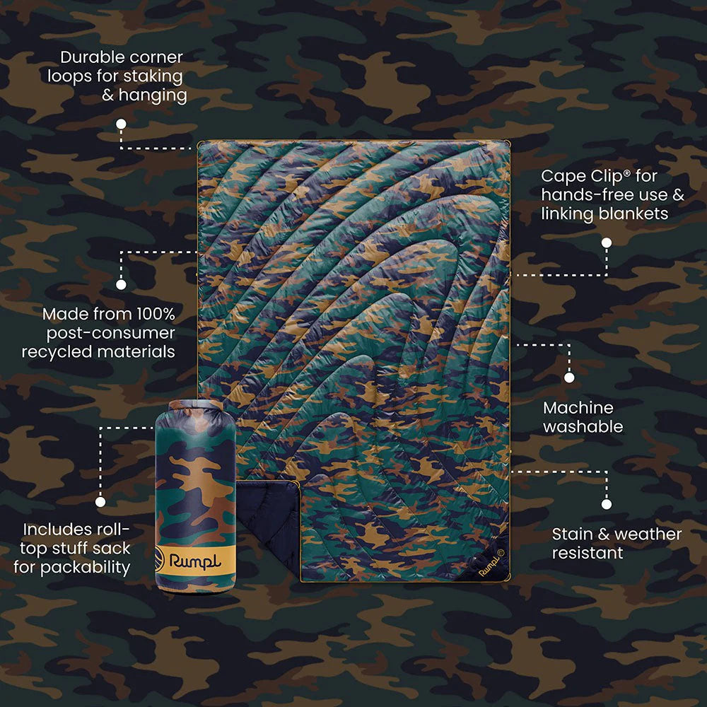 Original Puffy Blanket  - Pine Camo