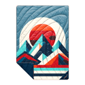 Rumpl Original Puffy Blanket - Radiant Peak Eclipse Original Puffy Blanket - Radiant Peak Eclipse | Rumpl Blankets for Everywhere Printed Original