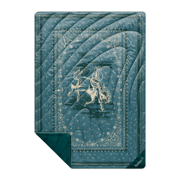 Rumpl Original Puffy Blanket - Sage Bronco Bandana Original Puffy Blanket - Sage Bronco Bandana | Rumpl Blankets For Everywhere Printed Original