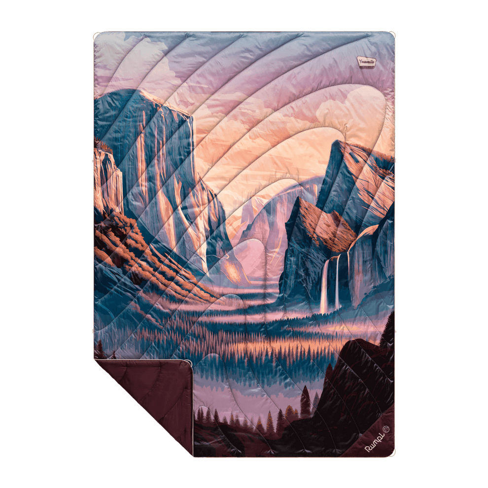 Rumpl Original Puffy Blanket - Yosemite Dawn National Park Original Puffy Blanket - Yosemite Dawn National Park | Rumpl Blankets For Everywhere Printed Original