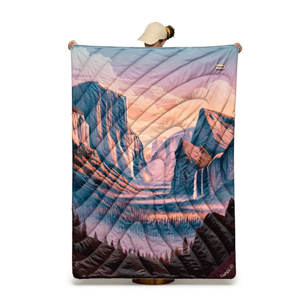Rumpl Original Puffy Blanket - Yosemite Dawn National Park Original Puffy Blanket - Yosemite Dawn National Park | Rumpl Blankets For Everywhere Printed Original