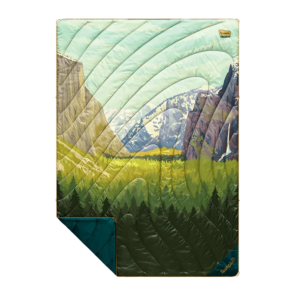 Rumpl Original Puffy Blanket - Yosemite National Park Yosemite National Park Blanket | Rumpl Blankets For Everywhere Printed Original