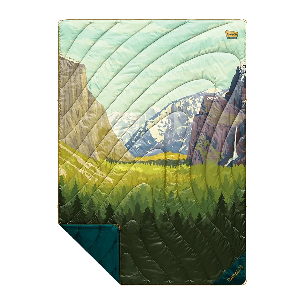 Rumpl Original Puffy Blanket - Yosemite National Park Yosemite National Park Blanket | Rumpl Blankets For Everywhere Printed Original