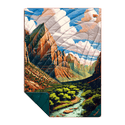Rumpl Original Puffy Blanket - Zion National Park Zion National Park Blanket | Rumpl Outdoor Blankets Printed Original