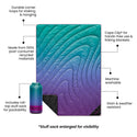 Rumpl Original Puffy 2 Person Blanket - Deep Violet Fade Original Puffy 2 Person Blanket - Deep Violet Fade | Rumpl Blankets For Everywhere Printed Original