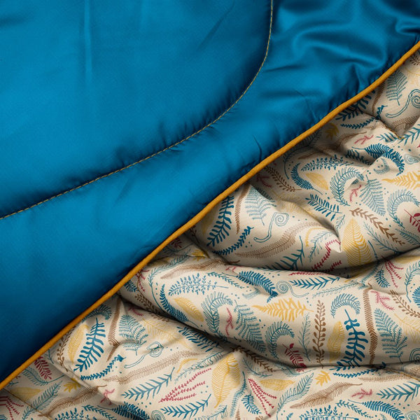 Rumpl Original Puffy Throw Blanket - Mustard Fern Original Puffy Throw Blanket - Mustard Fern | Rumpl Blankets For Everywhere Printed Original