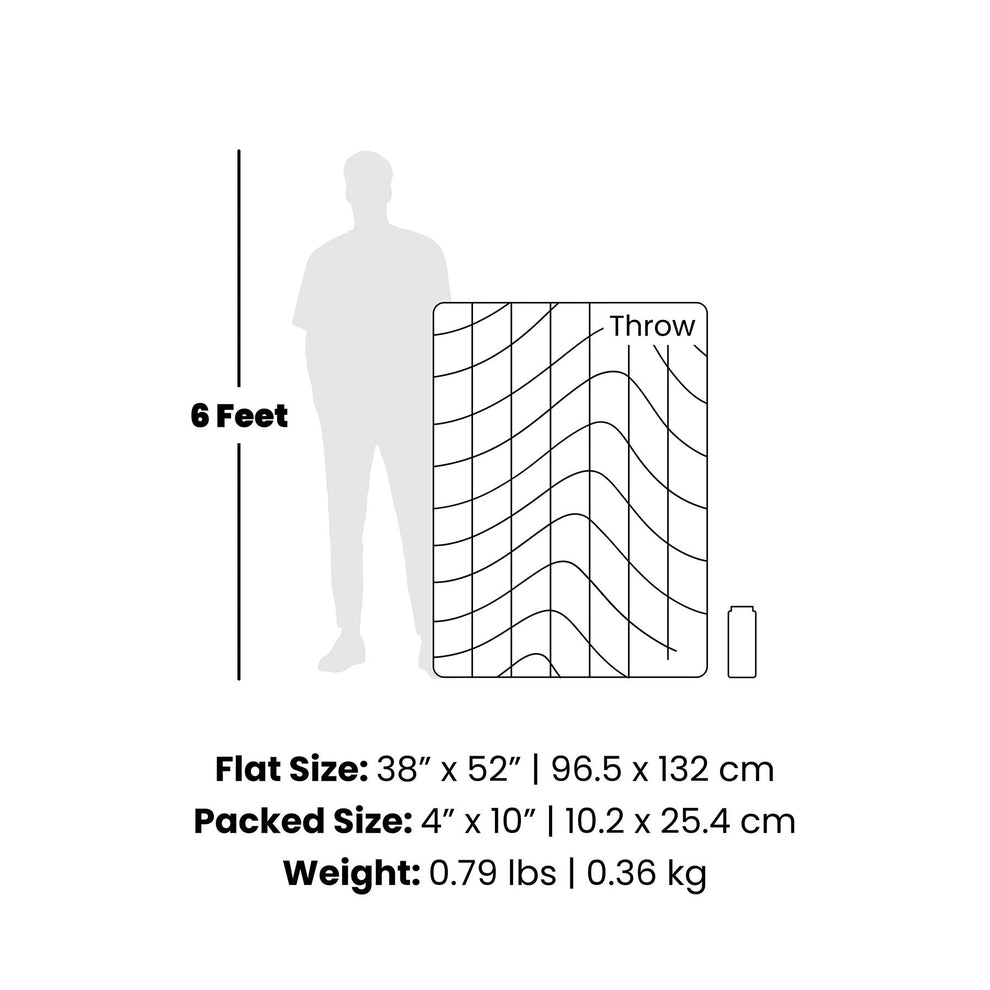 Rumpl Original Puffy Throw Blanket - Seascape Ridge Mountains Original Puffy Throw Blanket - Seascape Ridge Mountains | Rumpl Blankets For Everywhere Printed Original