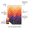 Rumpl Original Puffy Throw Blanket - Watercolor Glow Original Puffy Throw Blanket - Watercolor Glow | Rumpl Blankets For Everywhere Printed Original