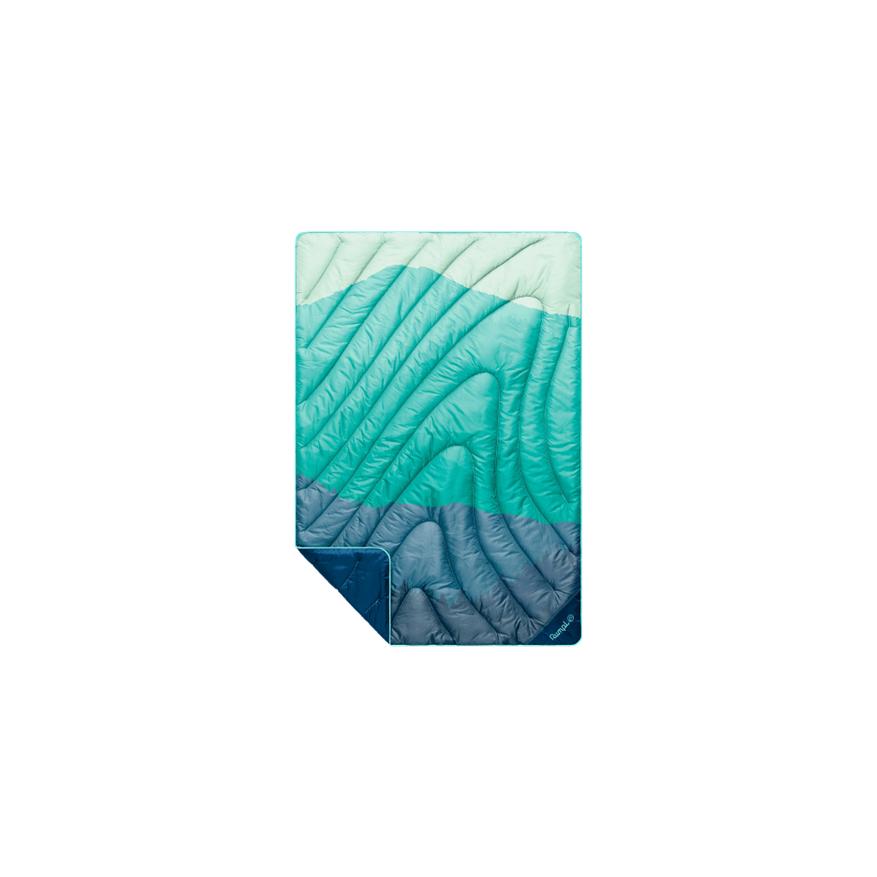 Rumpl Original Puffy Mini Blanket - Seascape Ridge Mountains Original Puffy Mini Blanket - Seascape Ridge Mountains | Rumpl Blankets For Everywhere Printed Original