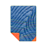 Rumpl Original Puffy Throw Blanket - New Wave Blue Original Puffy Throw Blanket - New Wave Blue | Rumpl Blankets For Everywhere Printed Original