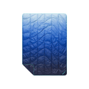 Rumpl Travel Puffy Blanket - Burning Blue Fade Travel Puffy Blanket - Burning Blue Fade | Rumpl Blankets For Everywhere Printed Travel