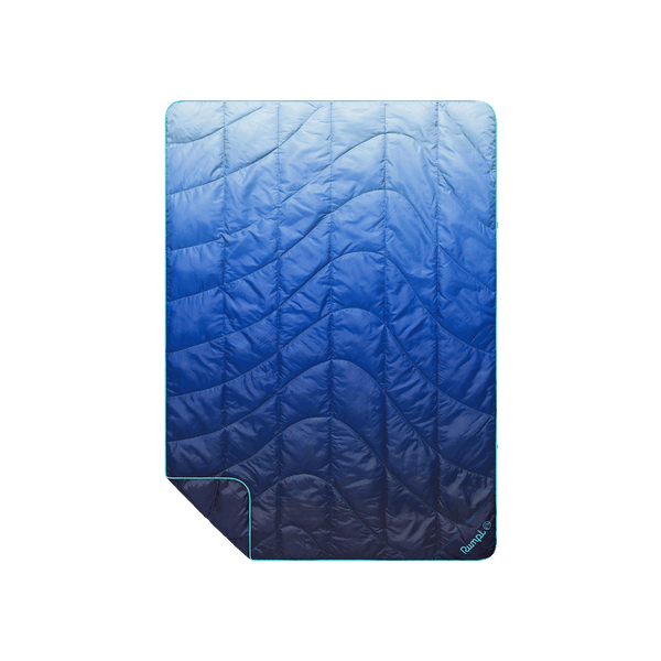 Rumpl Travel Puffy Blanket - Burning Blue Fade Travel Puffy Blanket - Burning Blue Fade | Rumpl Blankets For Everywhere Printed Travel