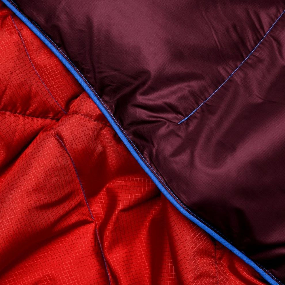 Rumpl Backcountry Puffy Blanket - Fig Red Backcountry Puffy Blanket - Fig Red | Rumpl Blankets For Everywhere Solid Backcountry Puffy