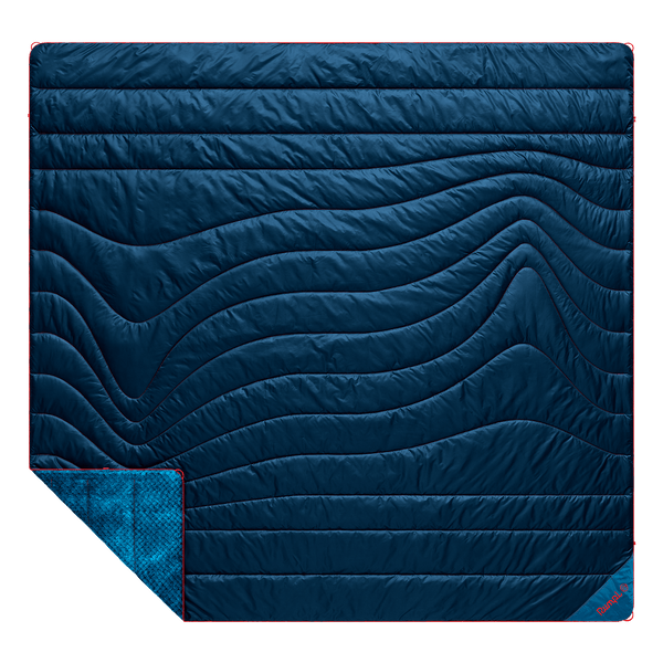 Rumpl Fleece Puffy 2 Person Blanket - Deepwater Fleece Puffy 2 Person Blanket - Deepwater | Rumpl Blankets For Everywhere Solid Fleece Puffy