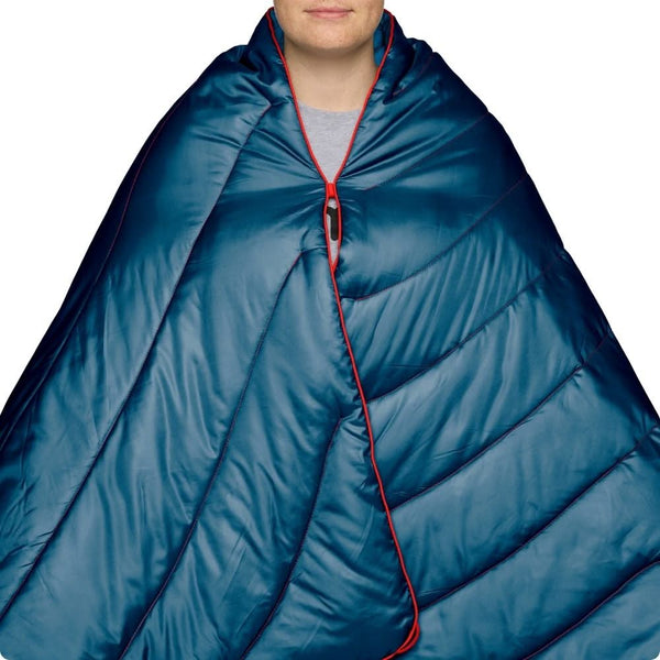 Rumpl Fleece Puffy 2 Person Blanket - Deepwater Fleece Puffy 2 Person Blanket - Deepwater | Rumpl Blankets For Everywhere Solid Fleece Puffy