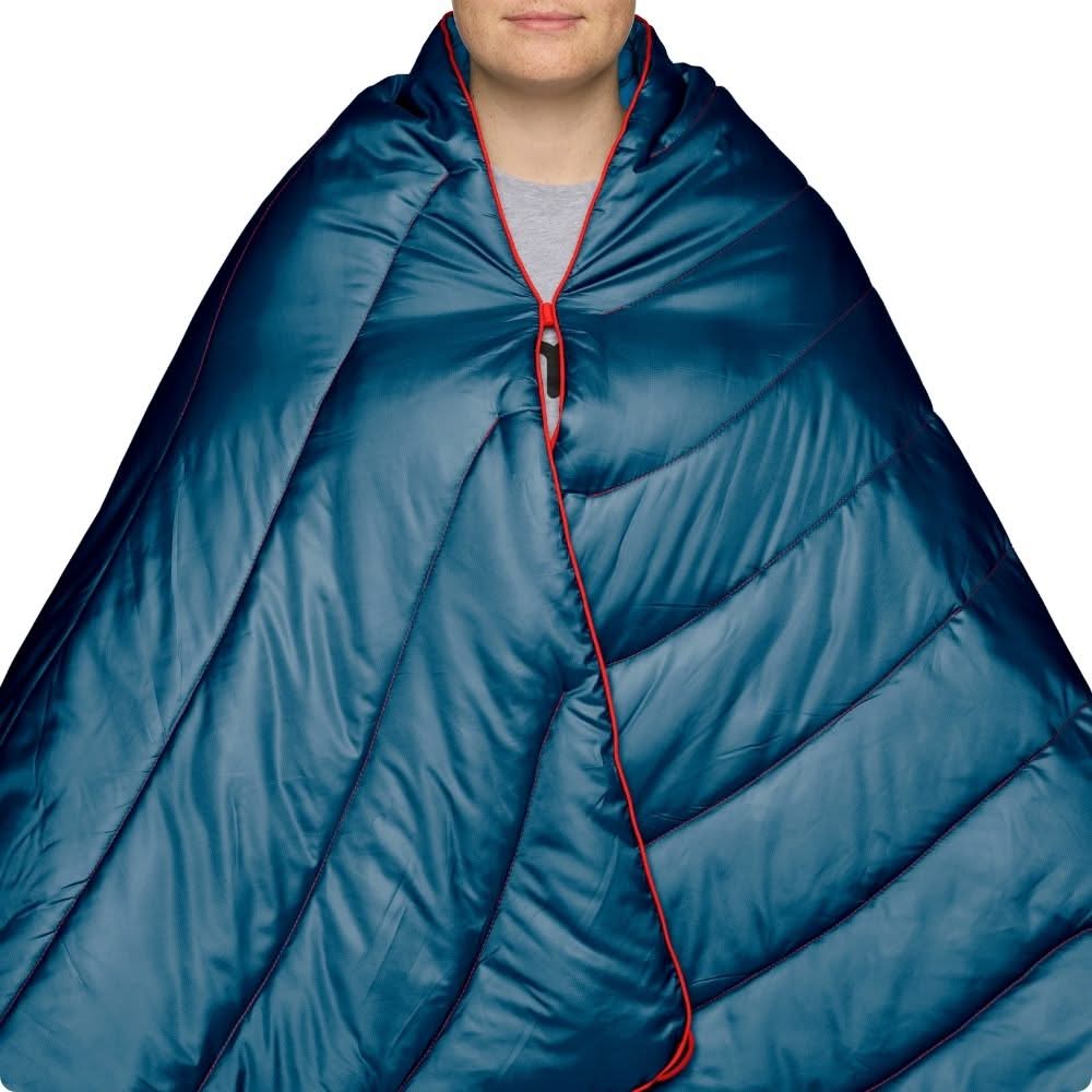 Rumpl Fleece Puffy 2 Person Blanket - Deepwater Fleece Puffy 2 Person Blanket - Deepwater | Rumpl Blankets For Everywhere Solid Fleece Puffy