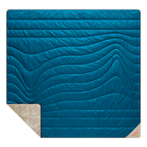 Rumpl Fleece Puffy 2 Person Blanket - Seascape Cream Fleece Puffy 2 Person Blanket - Seascape Cream | Rumpl Blankets For Everywhere Solid Fleece Puffy