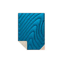 Fleece Puffy Throw Blanket - Seascape Cream
