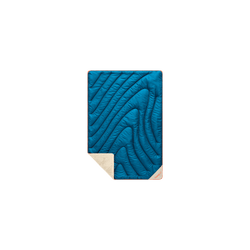 Fleece Puffy Mini Blanket - Seascape Cream