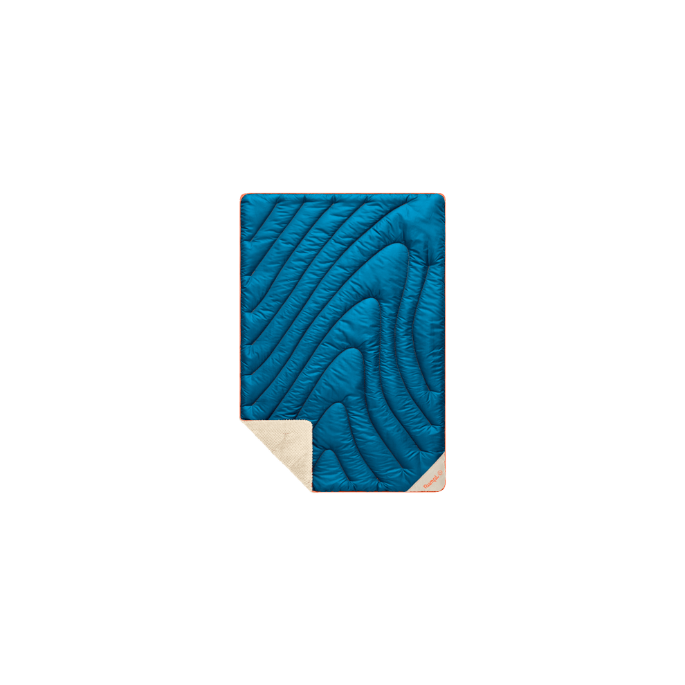 Rumpl Fleece Puffy Mini Blanket - Seascape Cream Fleece Puffy Mini Blanket - Seascape Cream | Rumpl Blankets For Everywhere Solid Fleece Puffy