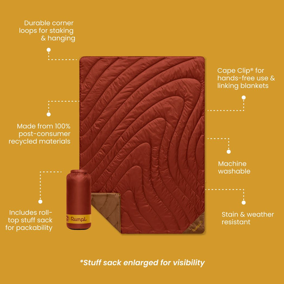 Rumpl Original Puffy Blanket - Sedona Original Puffy Blanket - Sedona | Rumpl Blankets For Everywhere Solid Original