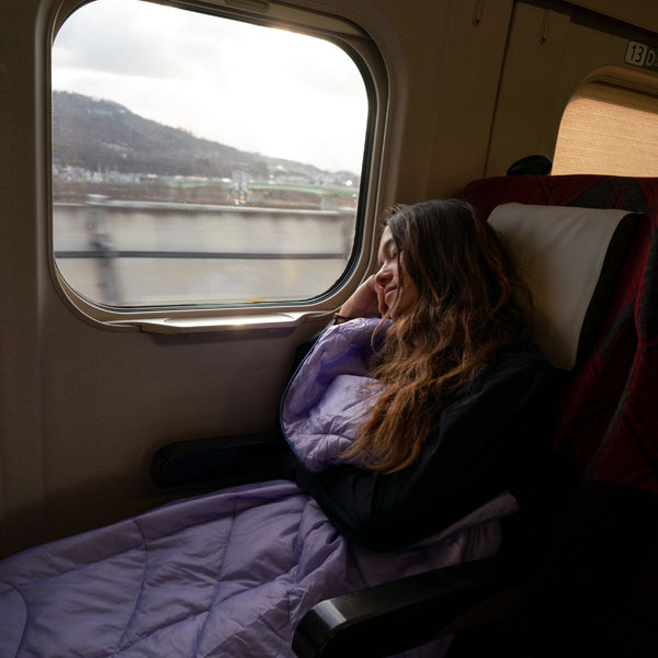 Rumpl Travel Puffy Blanket - Lavender Travel Puffy Blanket - Lavender | Rumpl Blankets for Everywhere Solid Travel