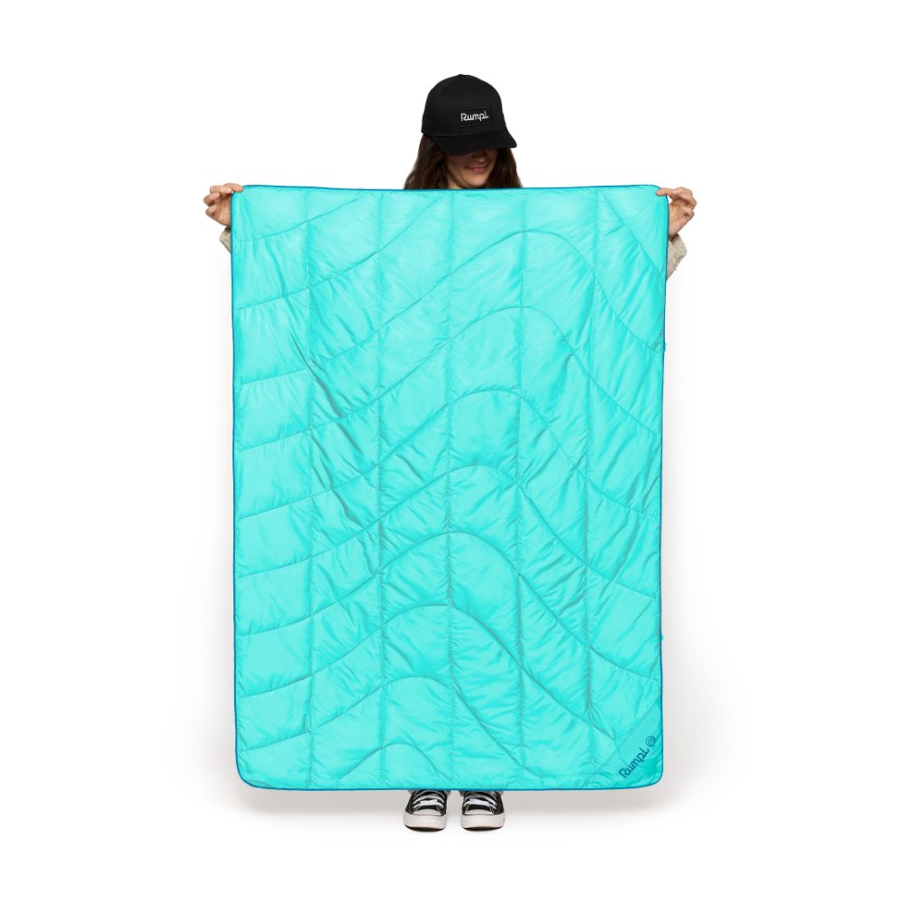 Rumpl Travel Puffy Blanket - Seafoam Travel Puffy Blanket - Seafoam | Rumpl Blankets for Everywhere Solid Travel
