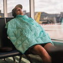 Rumpl Travel Puffy Blanket - Seafoam Travel Puffy Blanket - Seafoam | Rumpl Blankets for Everywhere Solid Travel