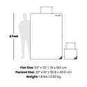 Rumpl Tech Towel Tote Double - Aqua Outer Banks Tech Towel Tote Double - Aqua Outer Banks | Rumpl Blankets For Everywhere Tech Towel
