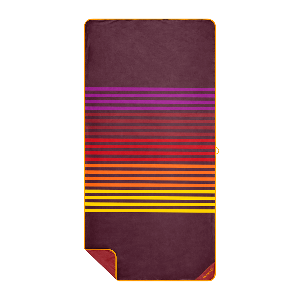 Rumpl Tech Towel - Sunset Mini Stripes Tech Towel - Sunset Mini Stripes | Rumpl Blankets For Everywhere Tech Towel