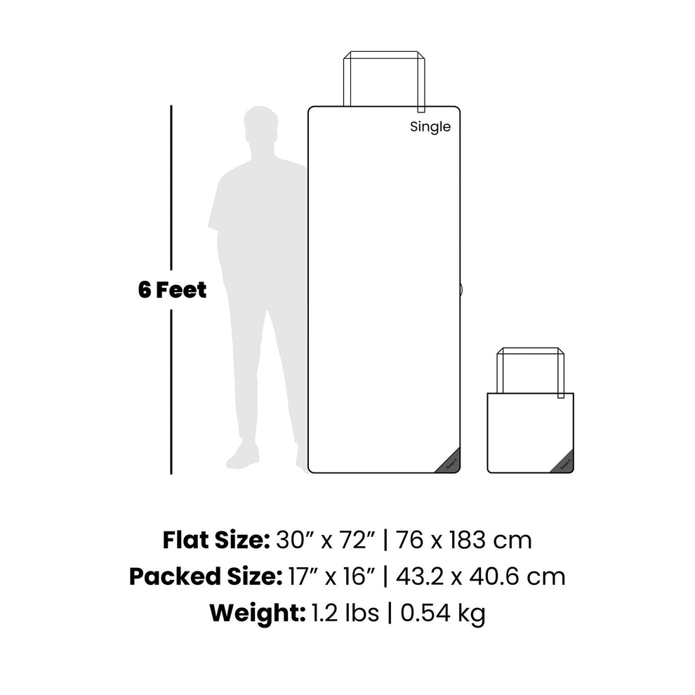 Rumpl Tech Towel Tote - Aqua Outer Banks Tech Towel Tote - Aqua Outer Banks | Rumpl Blankets For Everywhere Tech Towel