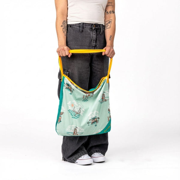 Rumpl Tech Towel Tote - Aqua Outer Banks Tech Towel Tote - Aqua Outer Banks | Rumpl Blankets For Everywhere Tech Towel