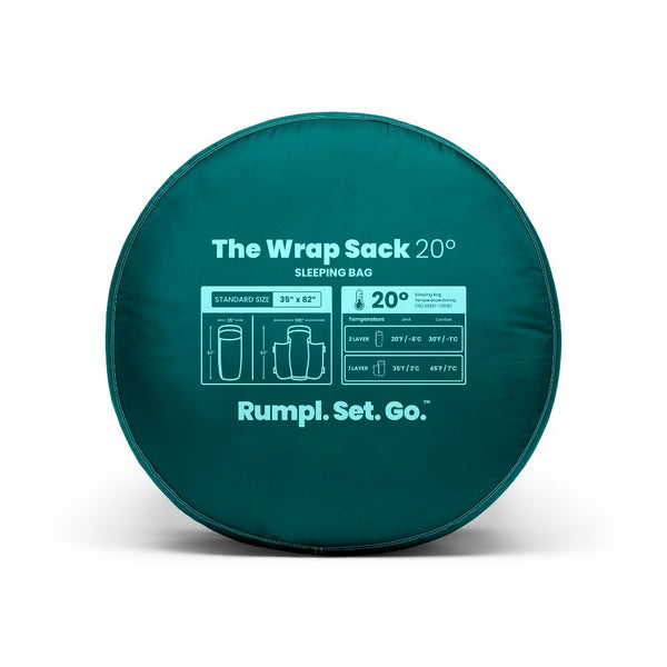 Rumpl Wrap Sack 20° Sleeping Bag - Cascade Fade The Wrap Sack 20° Sleeping Bag - Cascade Fade | Rumpl  Wrap Sack