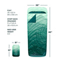 Rumpl Wrap Sack 20° Sleeping Bag - Cascade Fade The Wrap Sack 20° Sleeping Bag - Cascade Fade | Rumpl  Wrap Sack