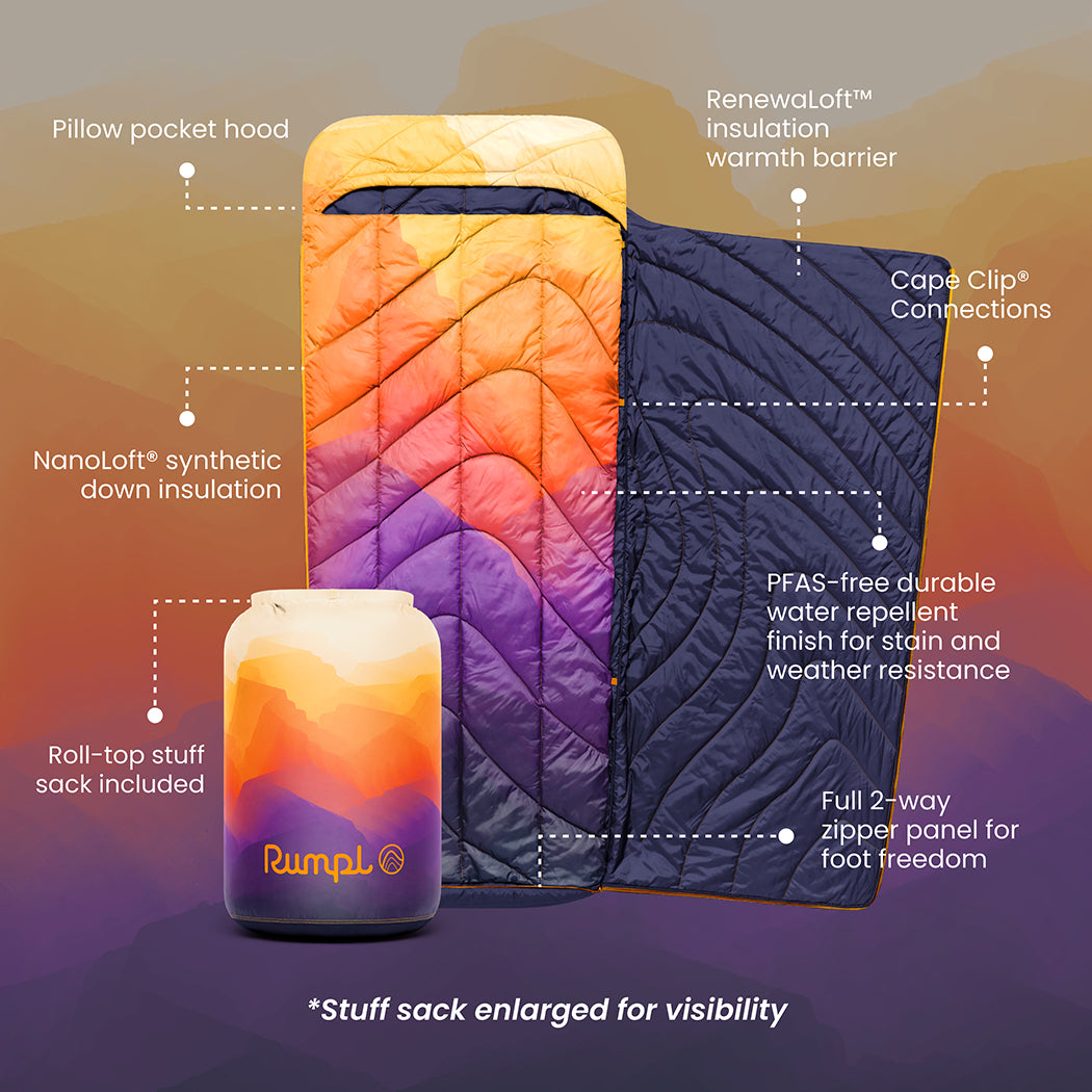 Wrap Sack 20° Sleeping Bag - Watercolor Glow