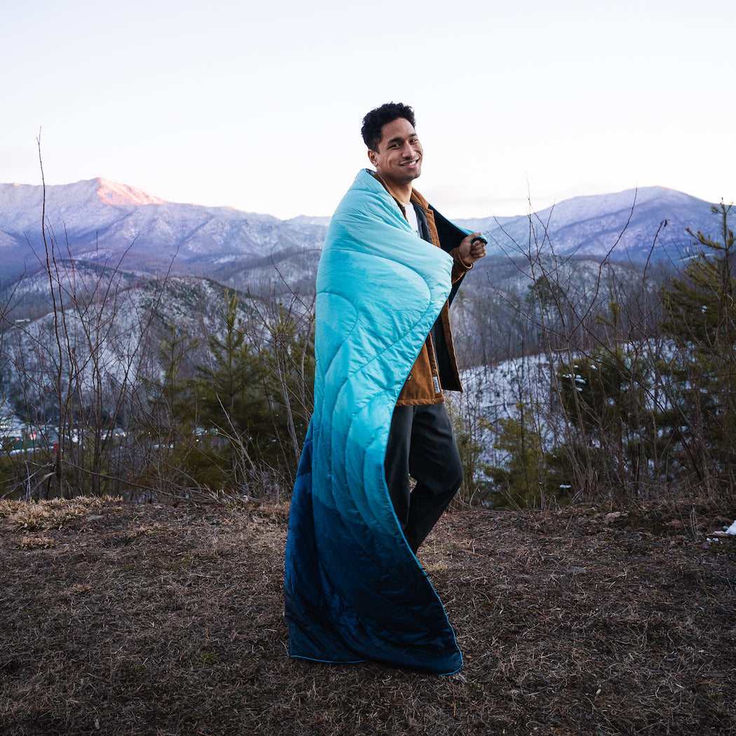 Original Puffy Blanket - Blue Ridge Fade