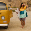 Original Puffy Poncho - Newport Colorblock