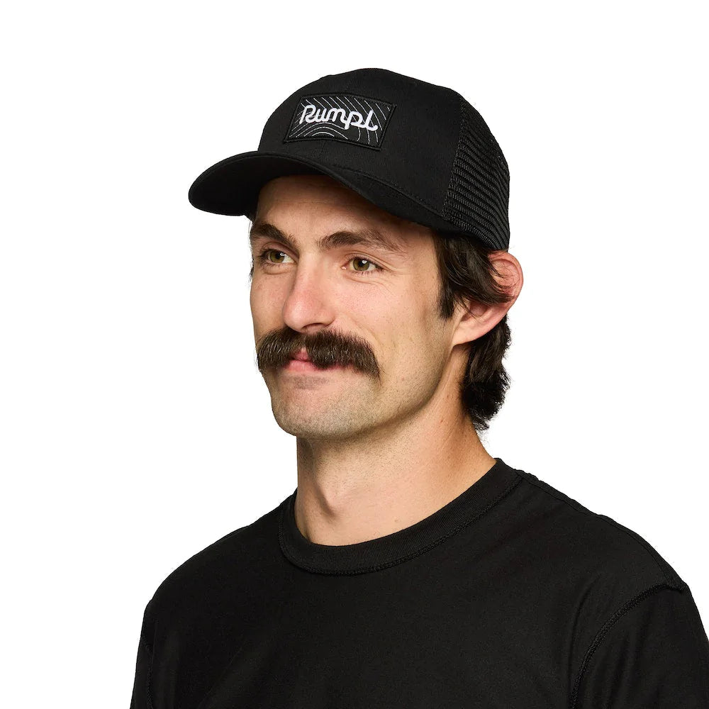 Trucker Hat - Black Logo Mesh
