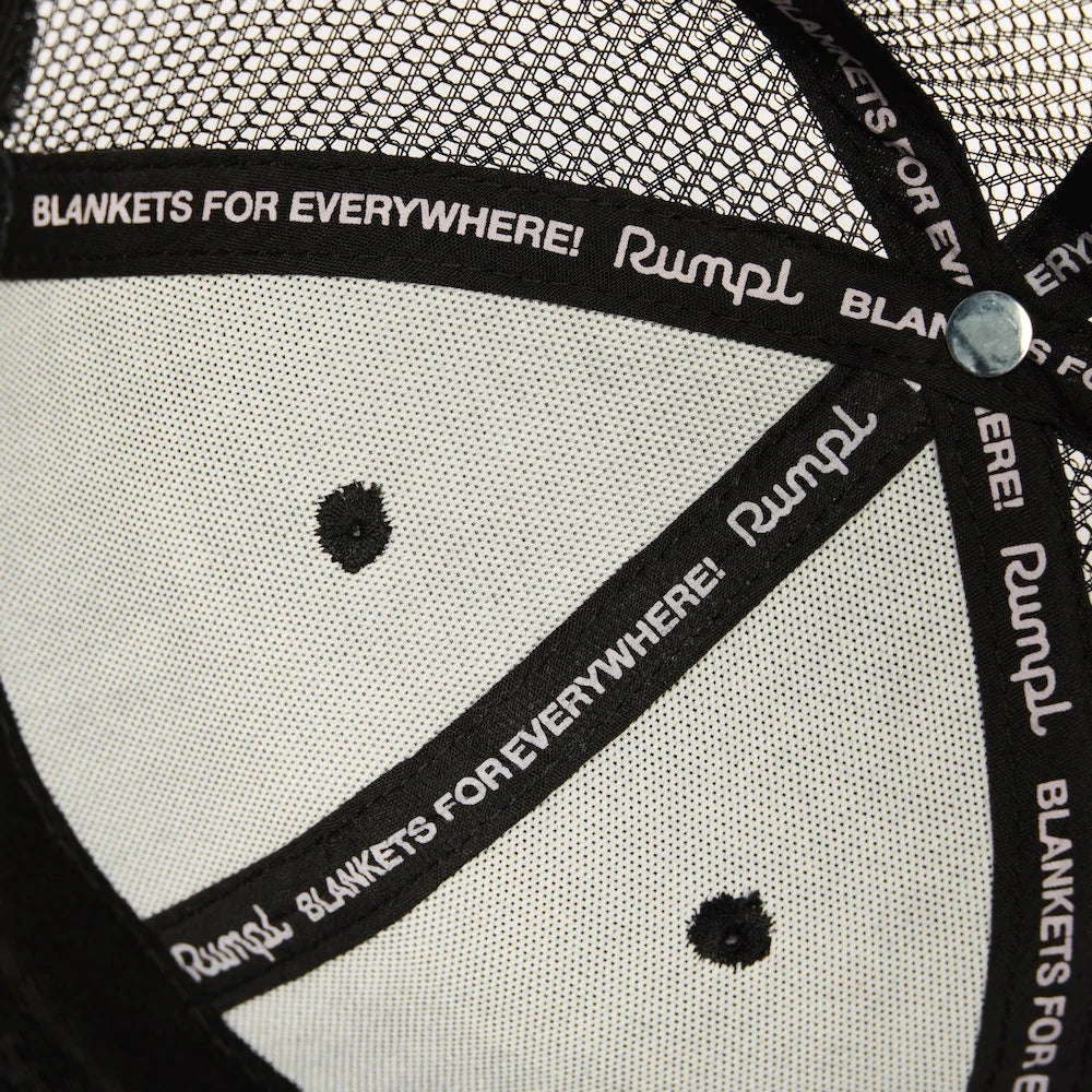 Trucker Hat - Black Logo Mesh