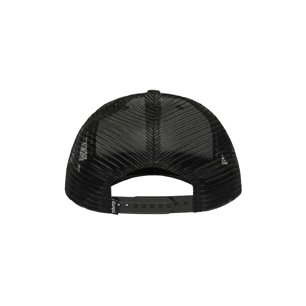 Black Logo Mesh Trucker Hat