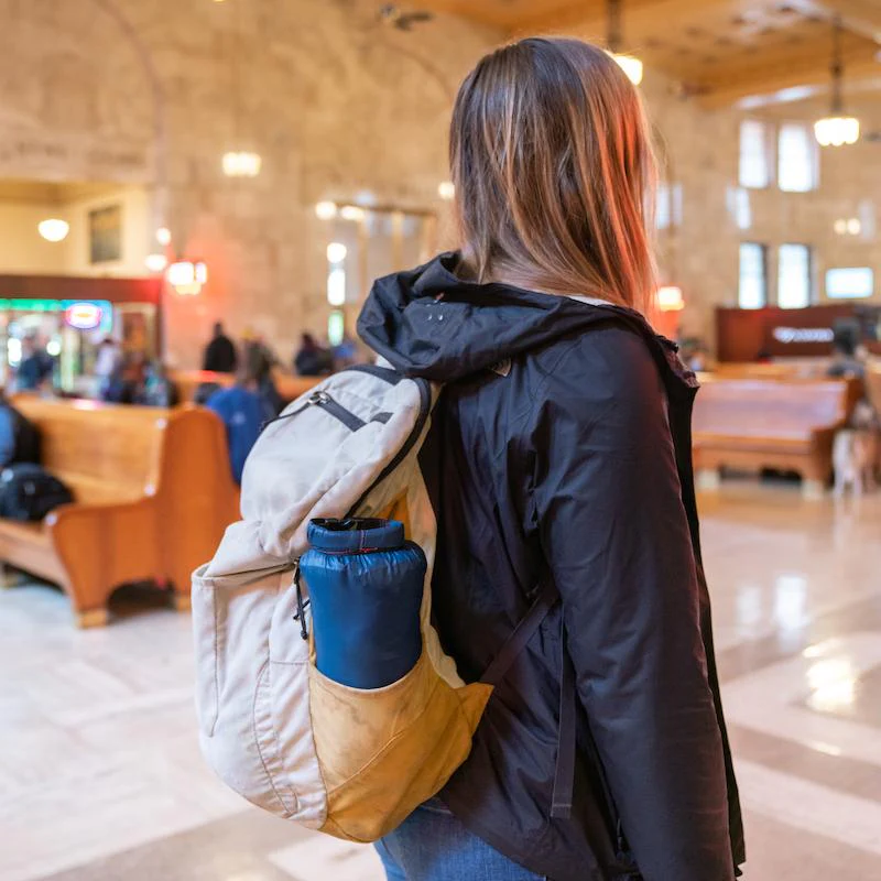 NanoLoft Travel Blanket Deepwater Airplane Blanket Rumpl Rumpl Canada